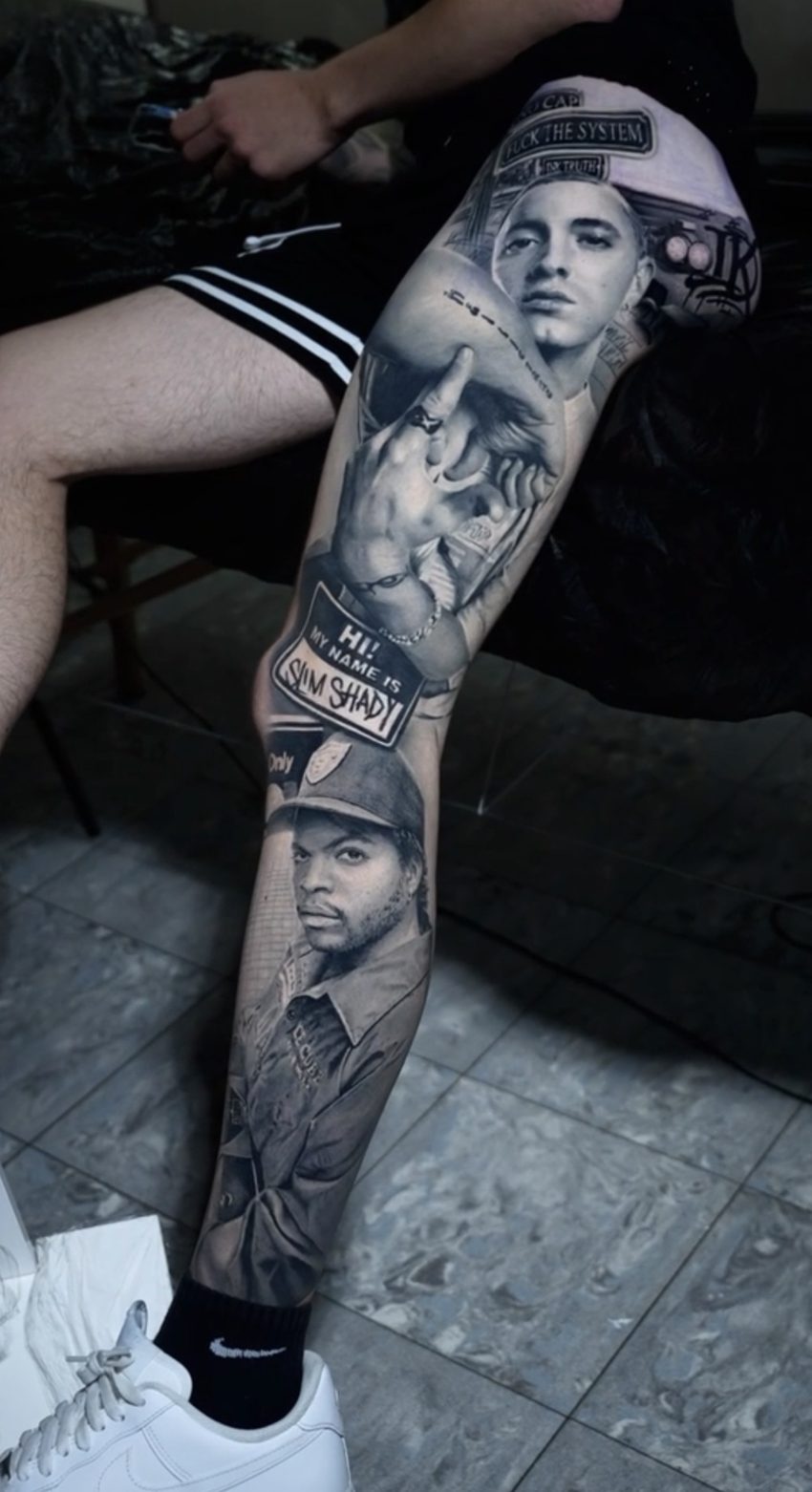 Ritratto tatuato di Brijan Dollaku