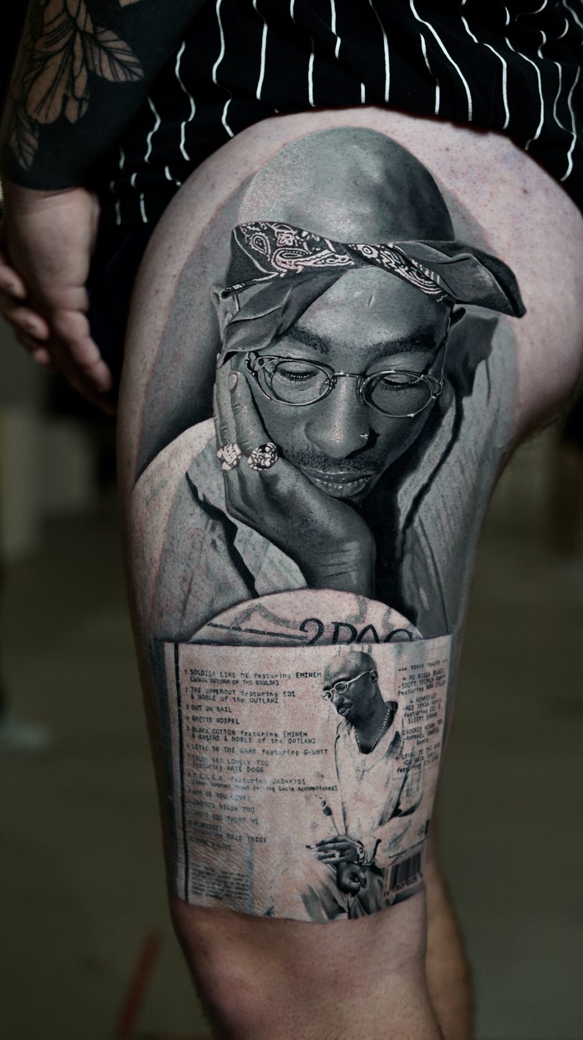 Ritratto tatuato di Brijan Dollaku