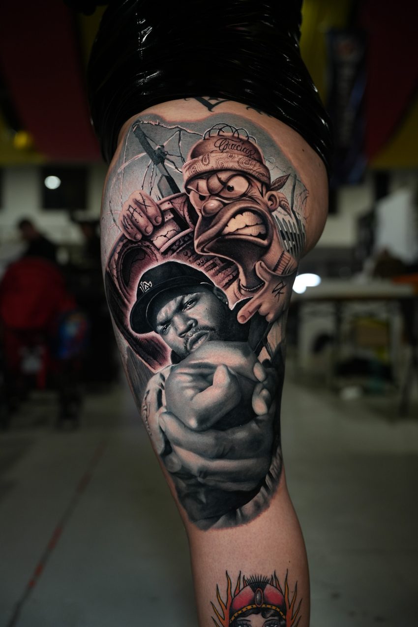 Ritratto tatuato di Brijan Dollaku