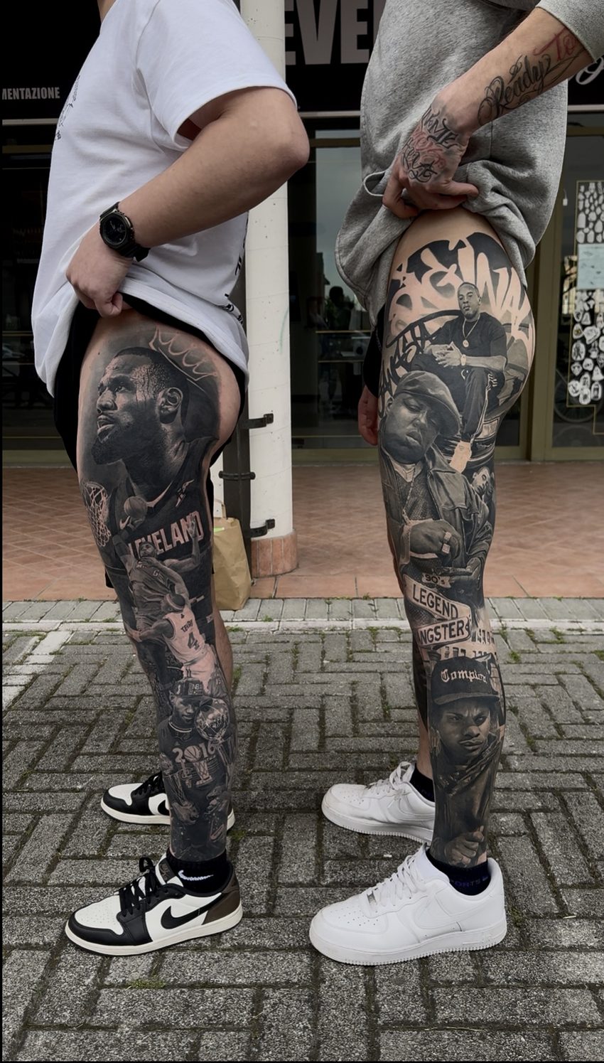 Ritratto tatuato di Brijan Dollaku