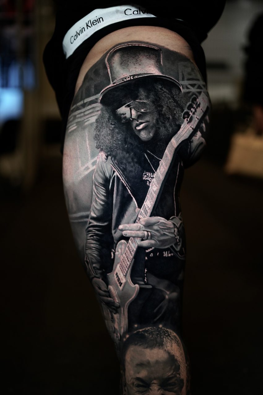 Ritratto tatuato di Brijan Dollaku