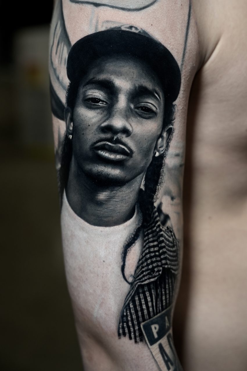 Ritratto tatuato di Brijan Dollaku