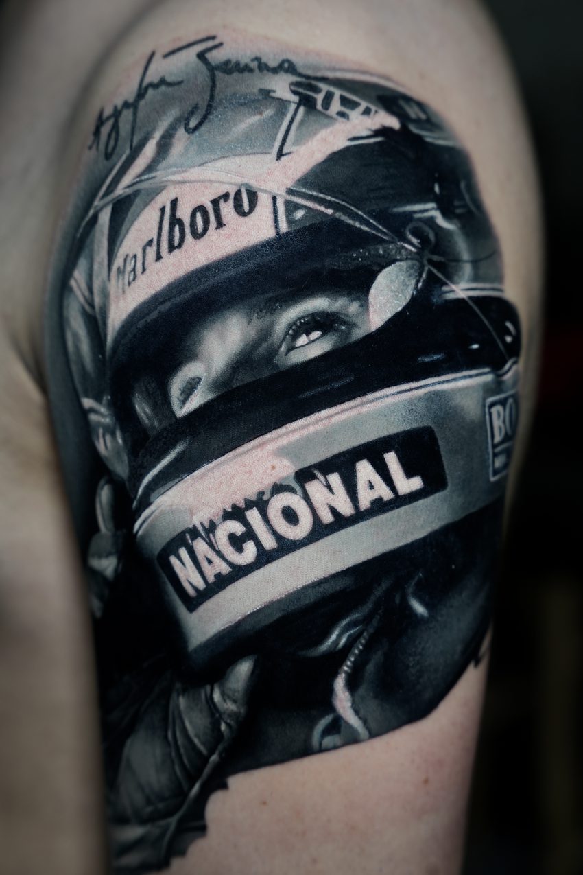 Ritratto tatuato di Brijan Dollaku
