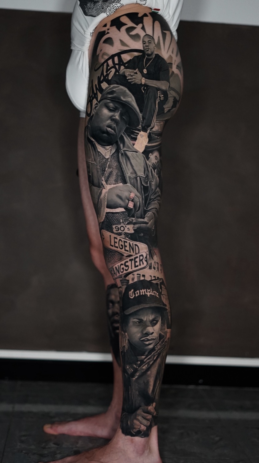 Ritratto iperrealista black & grey premiato di Brijan Dollaku