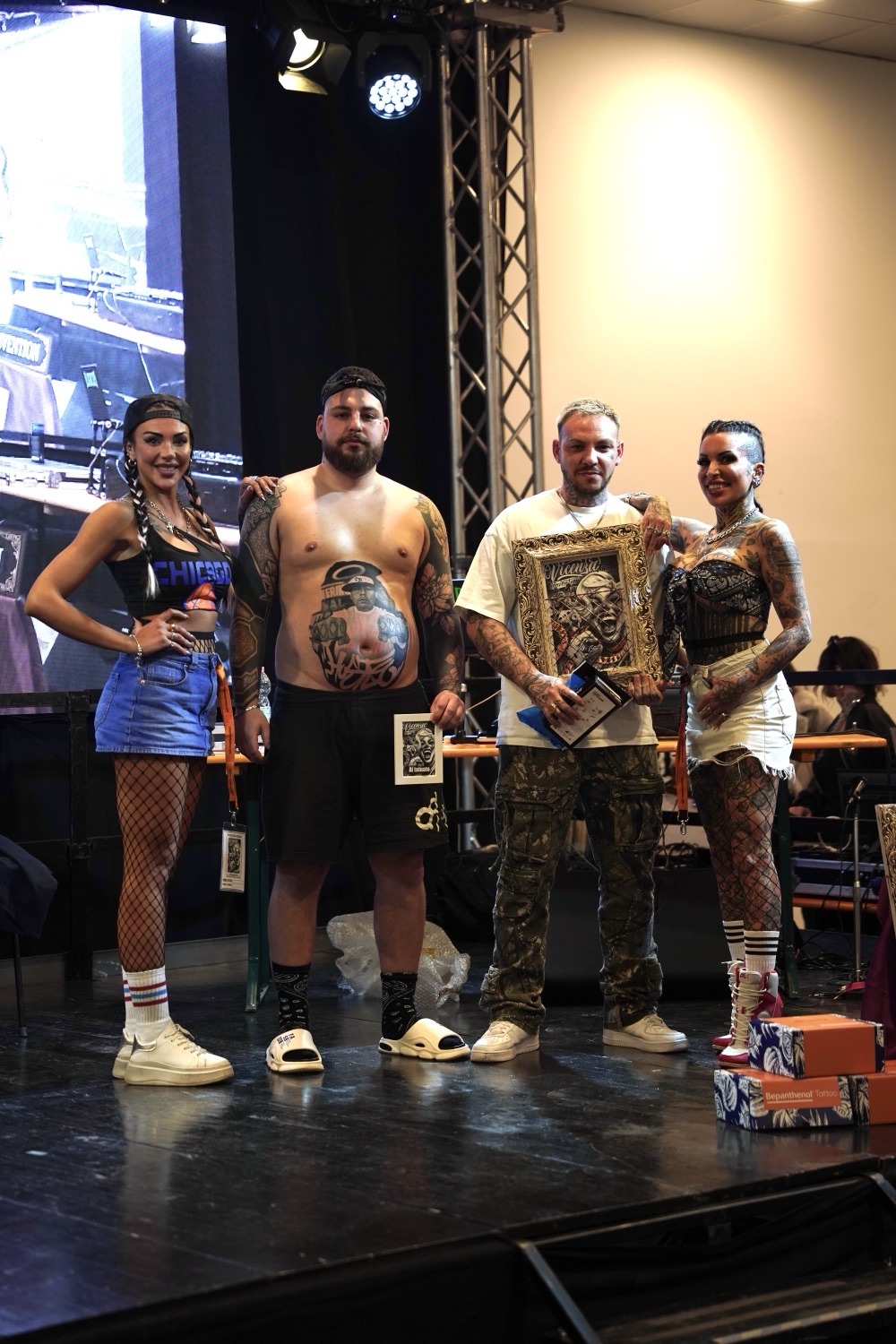 Brijan Dollaku alla convention di tatuaggi